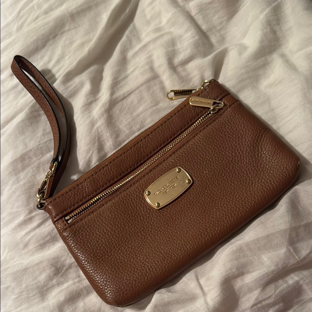 Michael Kors Brown Wristlet